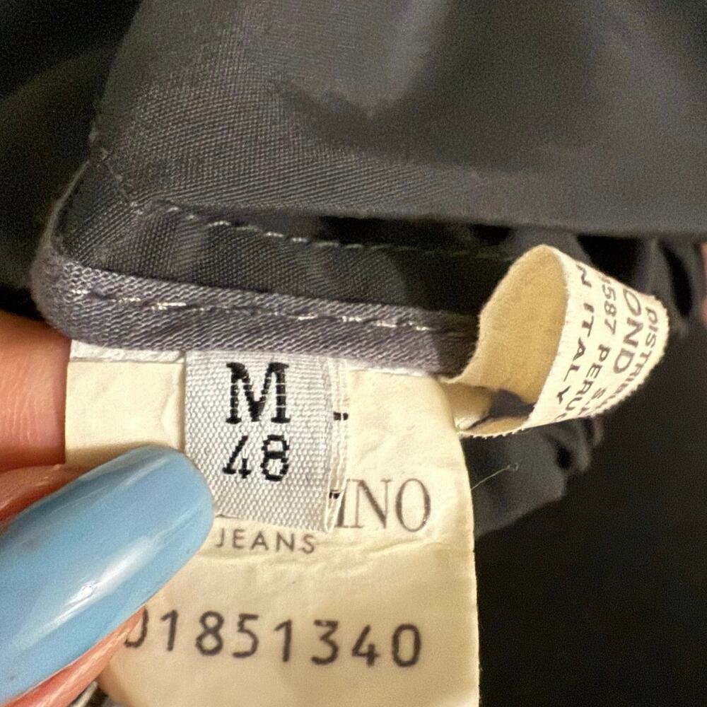 Valentino vtg bomber windbreaker jacket full zip men’s size 48 US medium M - Picture 10 of 16